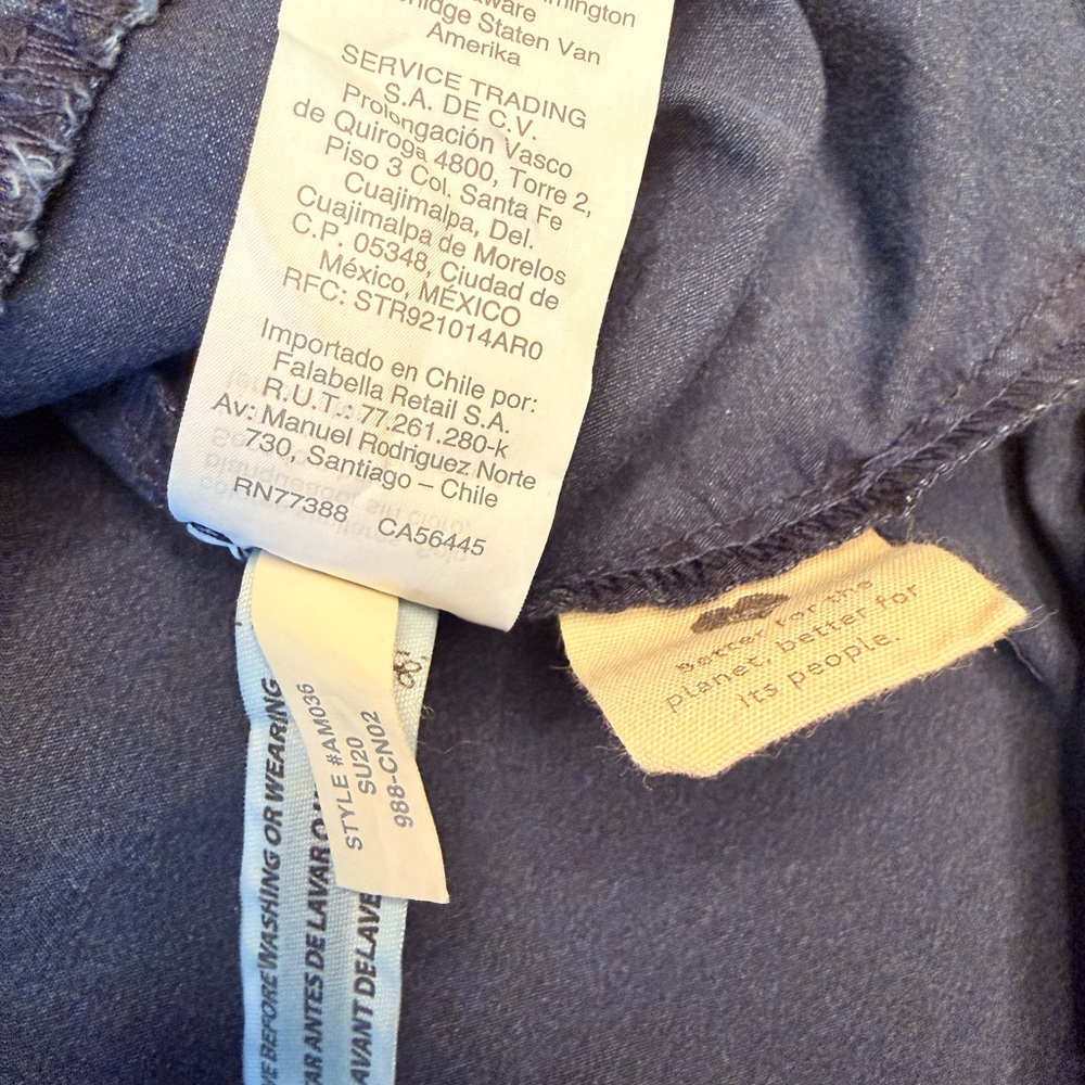 Madewell Navy Pullover Jacket size Medium - image 13